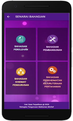 iTender MinDef Screen 2