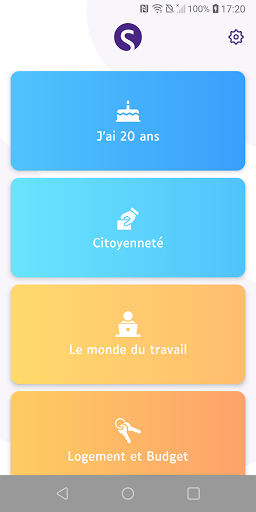 Android application sens - Déficients Sensoriels screenshort