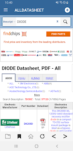 ALLDATASHEET - Datasheet PDF Screenshot