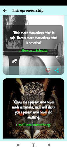 Quotebook Screen 2
