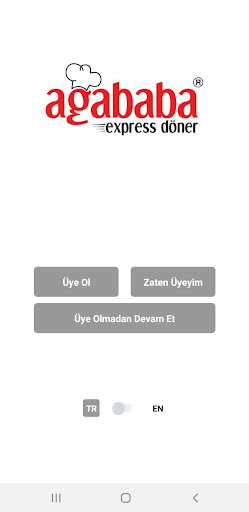 Android application Ağababa Express Döner screenshort