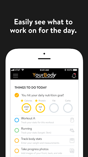 Android application Your Body Virtual Trainer screenshort