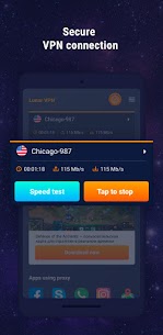 Lunar VPN free unlimited proxy, secure connection Apk app for Android 2