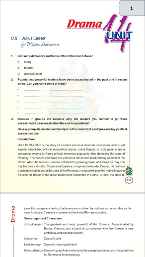 Class 10 English book Screen 3