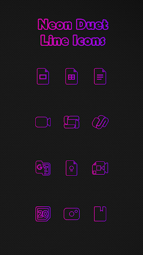 Screenshot of Neon Duet Icon Pack