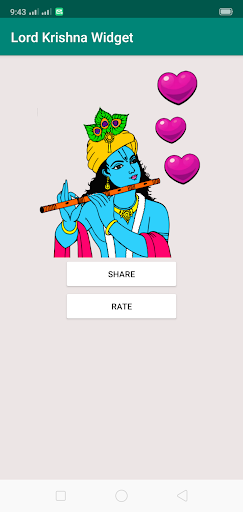 Android application Lord Krishna Widget screenshort