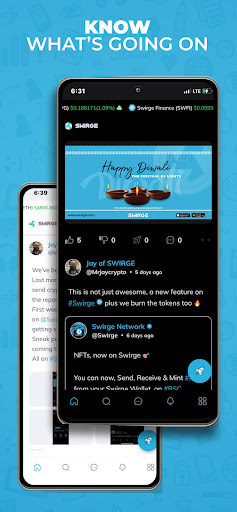 Android application Swirge screenshort