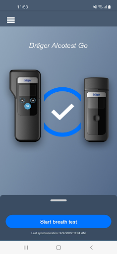 Android application Dräger Alcotest Go screenshort
