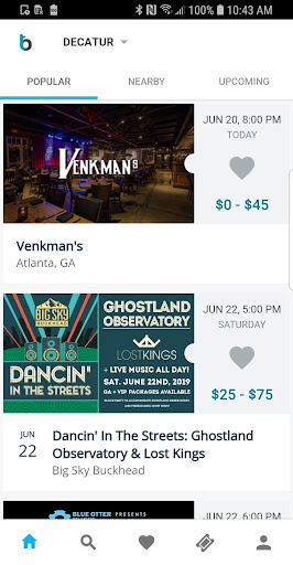 Android application Big Tickets screenshort