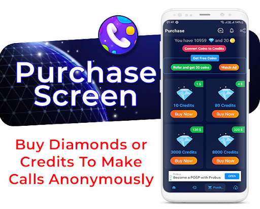 YooHoo - Anonymous Calling App Screen 3