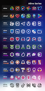 Aline Pink APK: linear icon pack (PAID) Free Download 6