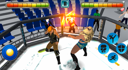 Captura de Pantalla 4 Girls Wrestling Ring Fight  -  android