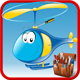 Crazy Helicopter Builder Game icon