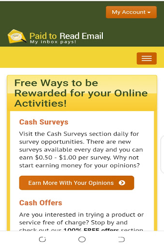Android application Paid To Read Emails and Take S screenshort