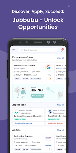 Job Babu - Job Search App Screen 2