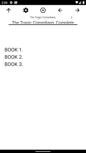 Android application Book, The Tragic Comedians screenshort