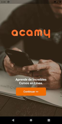 Android application Acamy screenshort