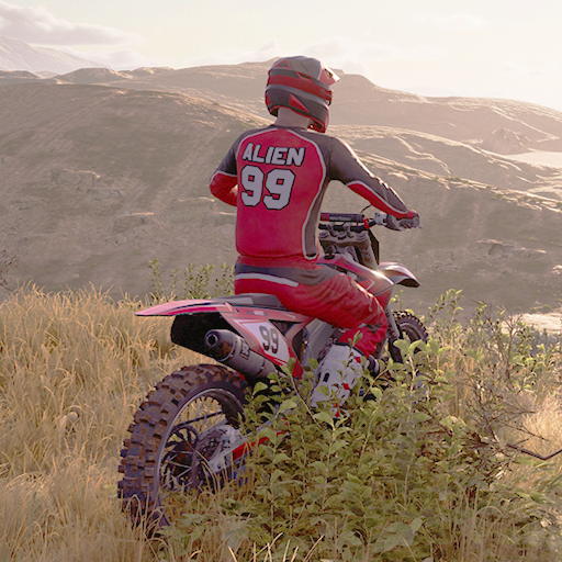 Desert Motocross Bike Stunts Logo