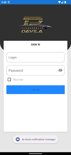 Android application IntelLogisticsTD screenshort