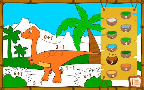Dino toán - trò chơi tô màu - Apps trên Google Play: Dino toán là trò chơi tuyệt vời để giúp trẻ em học và giải trí cùng lúc. Bạn có thể tô màu những bức tranh thú vị và giúp chú khủng long Dino trả lời các câu hỏi toán học thú vị. Tải ngay trò chơi này trên Google Play để bắt đầu thử thách với bạn bè và gia đình!
