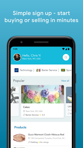 Android application GlobalSwapp screenshort