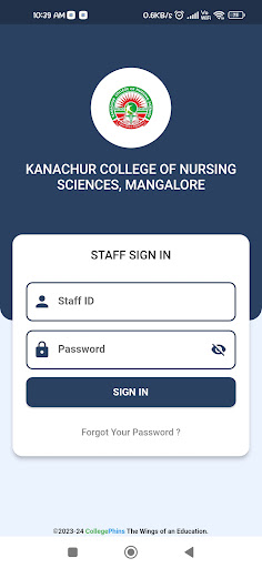 Android application KANACHUR NURSING(STAFF) screenshort