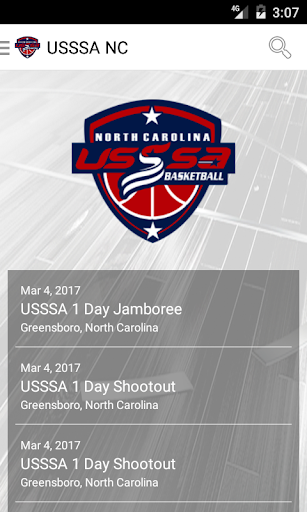 Android application USSSA NC Basketball screenshort