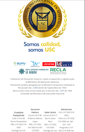 Android application App Identifícate USC screenshort