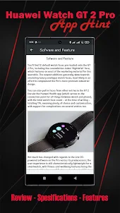 Huawei Watch GT 2 Pro App Hint