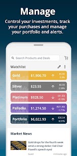 تطبيق APMEX للهاتف Buy Gold & Silver 4