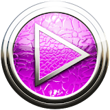 Poweramp skin pink lizard icon