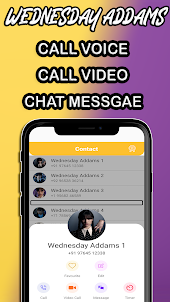 Wednesday Addams - video call