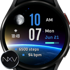 NXV95 Earth Digital Watch face