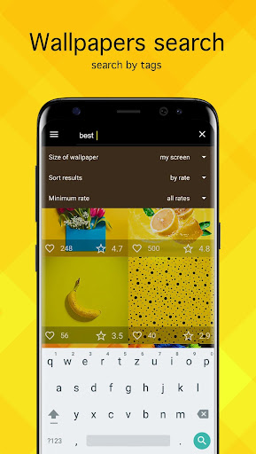 Screenshot of Yellow Wallpapers 4K
