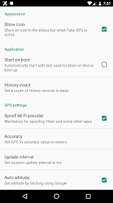 Faking location on sale android