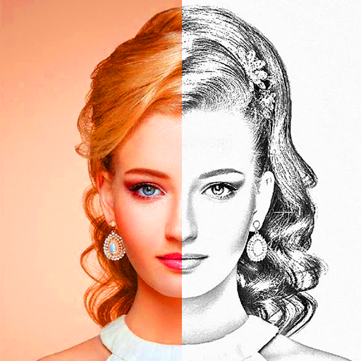Photo Sketch - Pencil Sketch logo