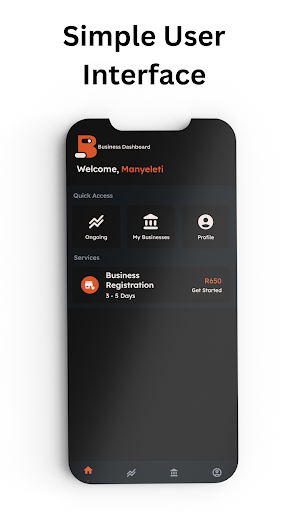 Android application Business Dashboard screenshort