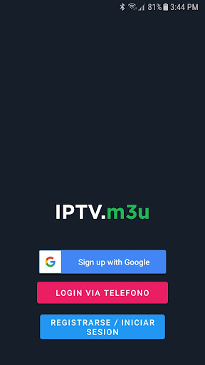 Android application iptv m3u screenshort