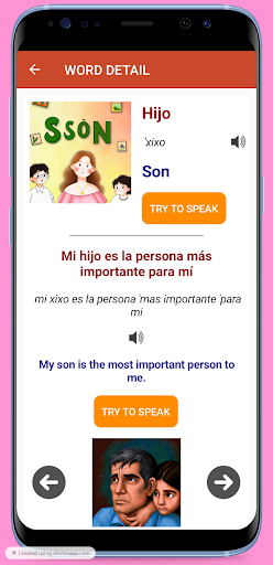 Talk to me in Spanish Screen 2
