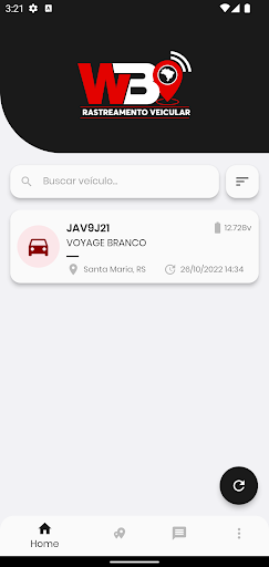 Android application WB Rastreamento Veicular screenshort