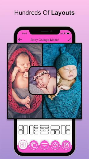 Android application Baby Photo Collage Editor screenshort