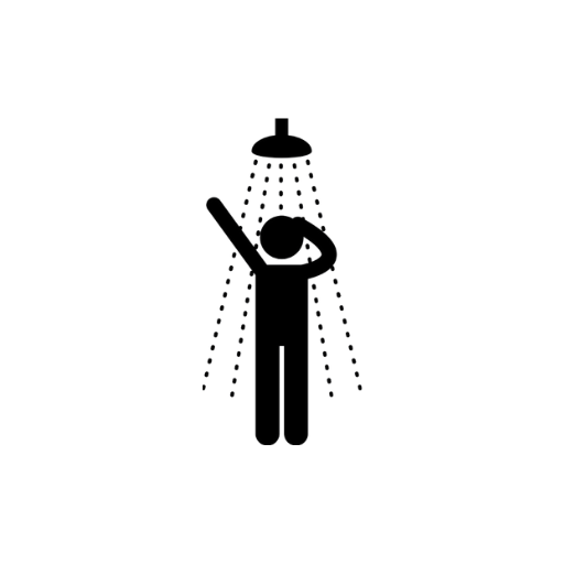 Pensamento de chuveiro logo
