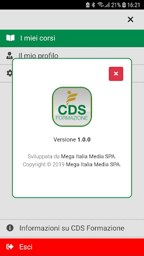 Android application CDS Formazione screenshort