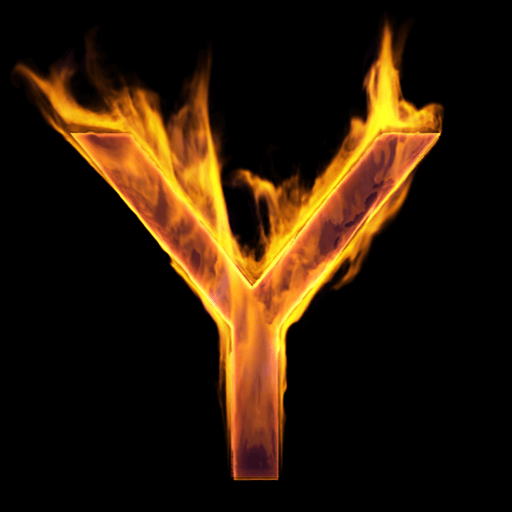 Fire Letter Y Live Wallpaper