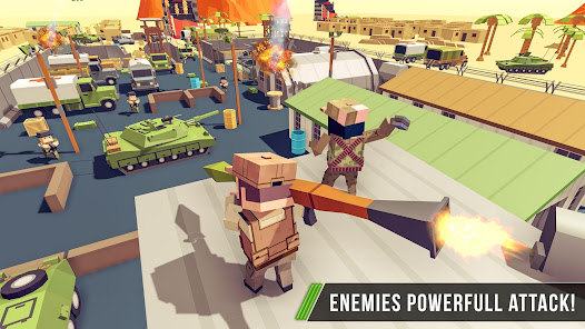 Blocky Army Base:Modern War Cr 1.14 APK + Mod (Unlimited money) for Android