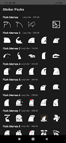 Captura de Pantalla 1 Stickers de Flork Memes para W android