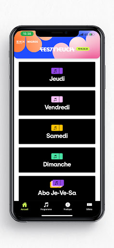 Android application Festi'neuch Festival 2024 screenshort