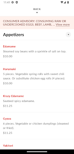 Hibachi Teppanyaki & Sushi Screen 3