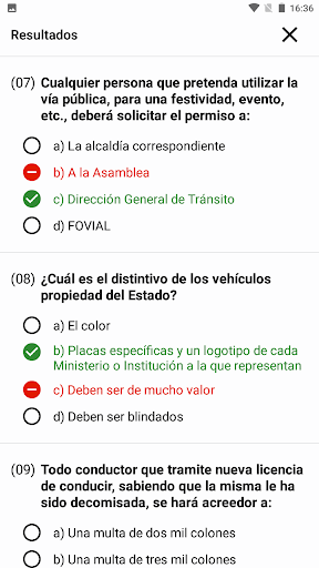 Examen de Manejo El Salvador Screen 2