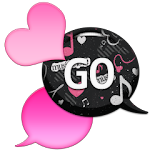 GO SMS - Dazzling Hearts 6 icon